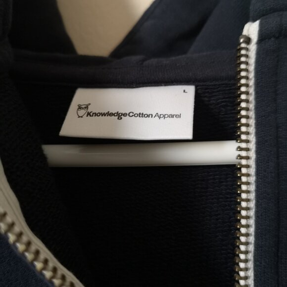 Black Hoodie zip up with Owl design Organic cotton - Picture 4 of 5